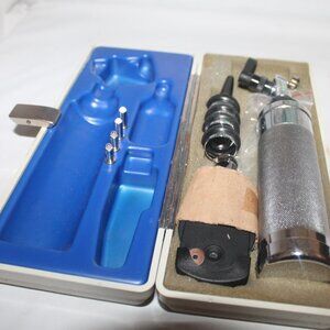Unused Vintage Holco Germany Stainless Otoscope Ophthalmoscope Medical Set